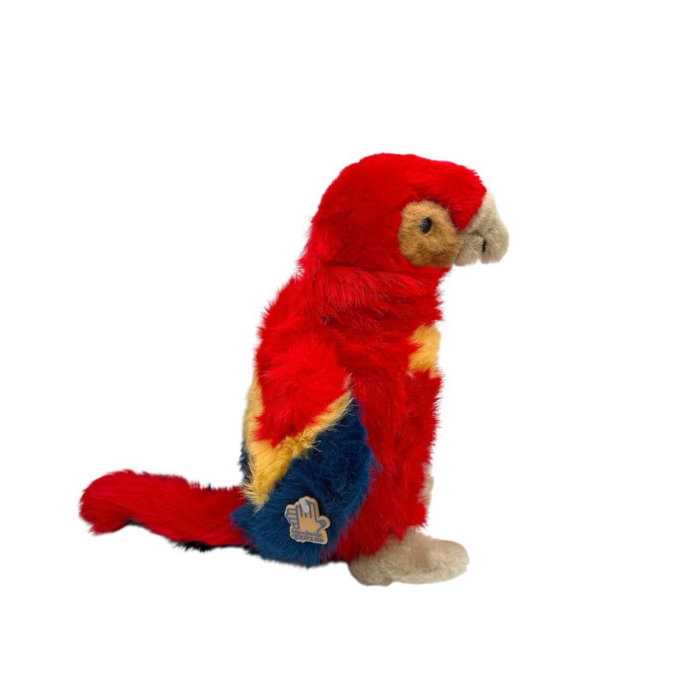 Rare Vtg Applause Bravo 13" Plush Parrot Stuffed Blue Red Yellow Macaw Bird 1988
